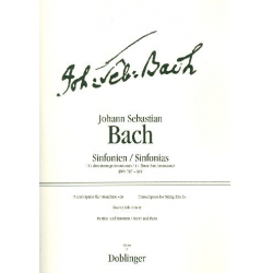 Sinfonien BWV 787-801 - Johann Sebastian Bach