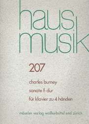 Sonate F-Dur : für Klavier zu 4 Händen - Charles Burney / Arr. Franzpeter Goebels
