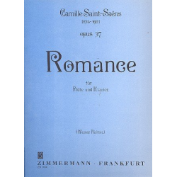Romance op.37 : für Flöte und Klavier -Camille Saint-Saens / Arr.Werner Richter