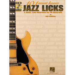 101 Must know Jazz Licks (+CD) : -Wolf Marshall