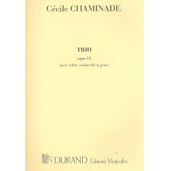 Trio sol mineur op.11 : pour -Cecile Louise S. Chaminade