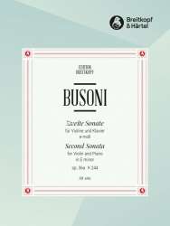 Sonate e-Moll Nr.2 op.36a : - Ferruccio Busoni