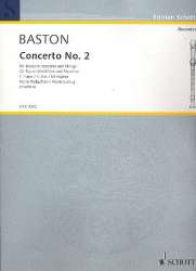 Konzert C-Dur Nr.2 : für Sopranblockflöte - John Baston