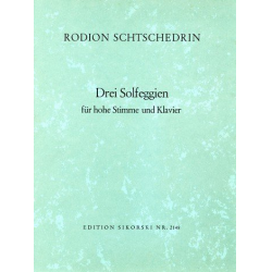 3 Solfeggien : für hohe - Rodion Shchedrin