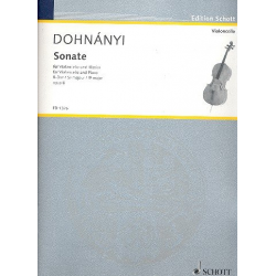 Sonate B-Dur op.8 : für Violoncello - Ernst von Dohnányi