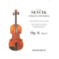 Violinschule für Anfänger op.6,4 (en/dt/frz) - Otakar Sevcik