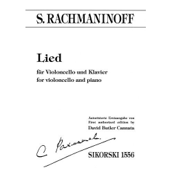 Lied : für Violoncello und Klavier - Sergei Rachmaninov (Rachmaninoff)