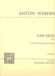 5 Sätze für Streichorchester op.5 - Anton von Webern