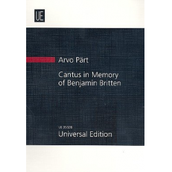 Cantus in Memory of Benjamin Britten : - Arvo Pärt