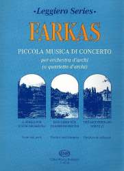 Piccola musica di concerto für Streichorchester - Ferenc Farkas
