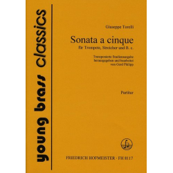 Sonata a 5 : für Trompete in C, Streicher -Giuseppe Torelli