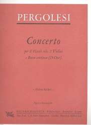 Concerto D-Dur : für Flöte, 2 Violinen - Giovanni Battista Pergolesi