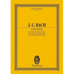 CONCERTO E FLAT MAJOR : FOR CEMBALO - Johann Christian Bach