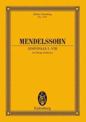 Sinfonien Nr.1-8 : für Streichorchester - Felix Mendelssohn-Bartholdy