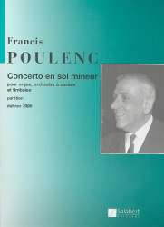 Concerto sol mineur : - Francis Poulenc