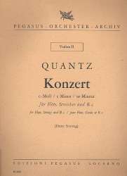 Konzert c-Moll : für Flöte, Streicher und Bc - Johann Joachim Quantz