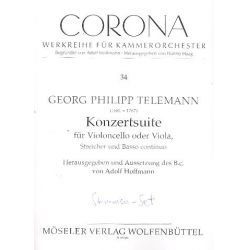 Konzertsuite TWV55:d6 : für Violoncello - Georg Philipp Telemann / Arr. Adolf Hoffmann