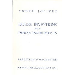 12 Inventions  : pour 12 instruments - André Jolivet
