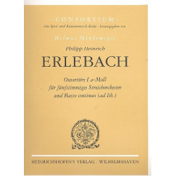 Ouvertüre a-Moll Nr.1 : für - Philipp Heinrich Erlebach