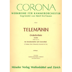Suite G-Dur : für Streichorchester - Georg Philipp Telemann / Arr. Adolf Hoffmann