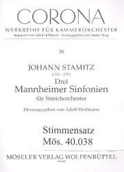3 Mannheimer Sinfonien - Johann Stamitz / Arr. Adolf Hoffmann