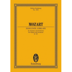 Exsultate, jubilate : motet for soprano - Wolfgang Amadeus Mozart