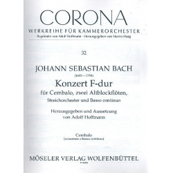 Konzert F-Dur BWV1057 : - Johann Sebastian Bach / Arr. Adolf Hoffmann