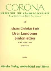 3 Londoner Sinfonietten : - Johann Christian Bach