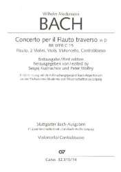 Konzert D-Dur BRWFBC15 für Flöte und - Wilhelm Friedemann Bach