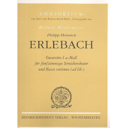 Ouvertüre a-Moll Nr.1 : - Philipp Heinrich Erlebach