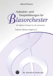 Aufwärm- und Einspielübungen für Blasorchester - C Posaune / Bariton / Fagott - Alfred Pfortner