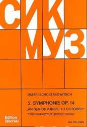 Sinfonie Nr.2 op.14 : für - Dmitri Shostakovitch / Schostakowitsch