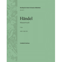Wassermusik : Concerto grosso - Georg Friedrich Händel (George Frederic Handel) / Arr. Wilhelm Pfannkuch