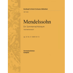 Hochzeitsmarsch aus ein Sommernachtstraum op.61 : - Felix Mendelssohn-Bartholdy