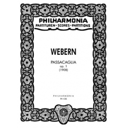 Passacaglia op.1 : für Orchester - Anton von Webern