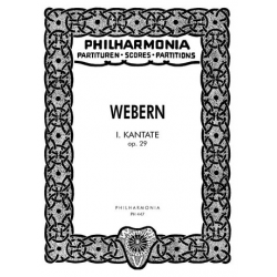 Kantate Nr.1 op.29 : für - Anton von Webern