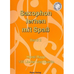 Saxophon lernen mit Spaß Band 2 -Horst Rapp