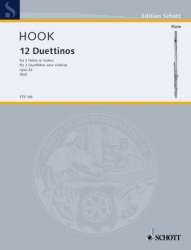 12 Duettinos für 2 Querflöten oder Violinen op. 42 - James Hook