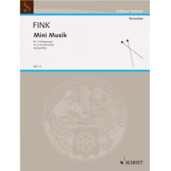 Mini-Musik  für 2 Schlagzeuger - Siegfried Fink