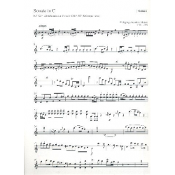 Sonate C-Dur KV329 : für Orchester - Wolfgang Amadeus Mozart