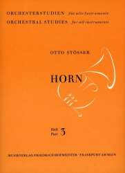 Orchesterstudien für Horn: Heft 3 - Otto Stösser