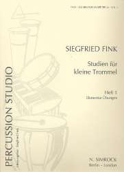Studien für kleine Trommeln - Heft 1 - Siegfried Fink / Arr. Siegfried Fink