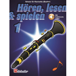 Hören, lesen & spielen 1 Klarinette (Boehm) - mit Online-Audio - Jaap Kastelein