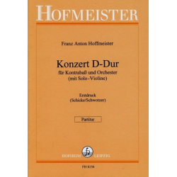 Konzert D-Dur : für Kontrabaß - Franz Anton Hoffmeister