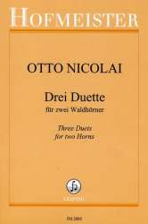 Drei Duette für zwei Waldhörner - Otto Nicolai