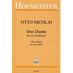 Drei Duette für zwei Waldhörner -Otto Nicolai
