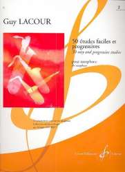 50 études faciles et progressives  vol.2 pour saxophone -Guy Lacour