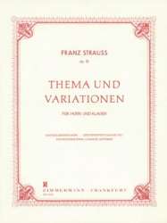 Thema und Variation op.13 für Horn & Klavier - Franz Strauss