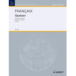 Quartett für Holzbläser - Partitur -Jean Francaix