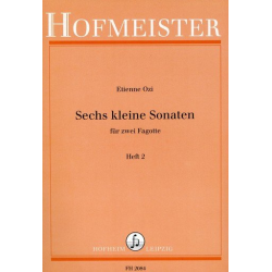 Sechs kleine Sonaten für zwei Fagotte Heft 2 - Etienne Ozi